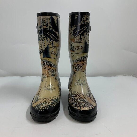 Chooka Women's Geisha Mid Calf Top Buckle Rain Boot Size 8 - Picture 9 of 16